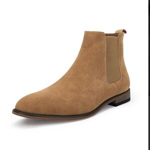Men's Suede Chelsea Boot in Tan
